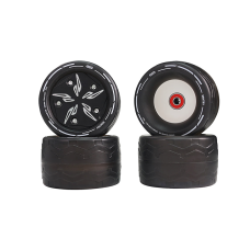 Set of 105mm Donut PU sleeves and front wheels - Meepo